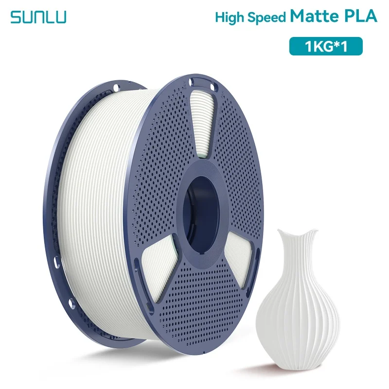 Filament SUNLU PLA High-Speed Biały Matowy (WHITE MATTE)