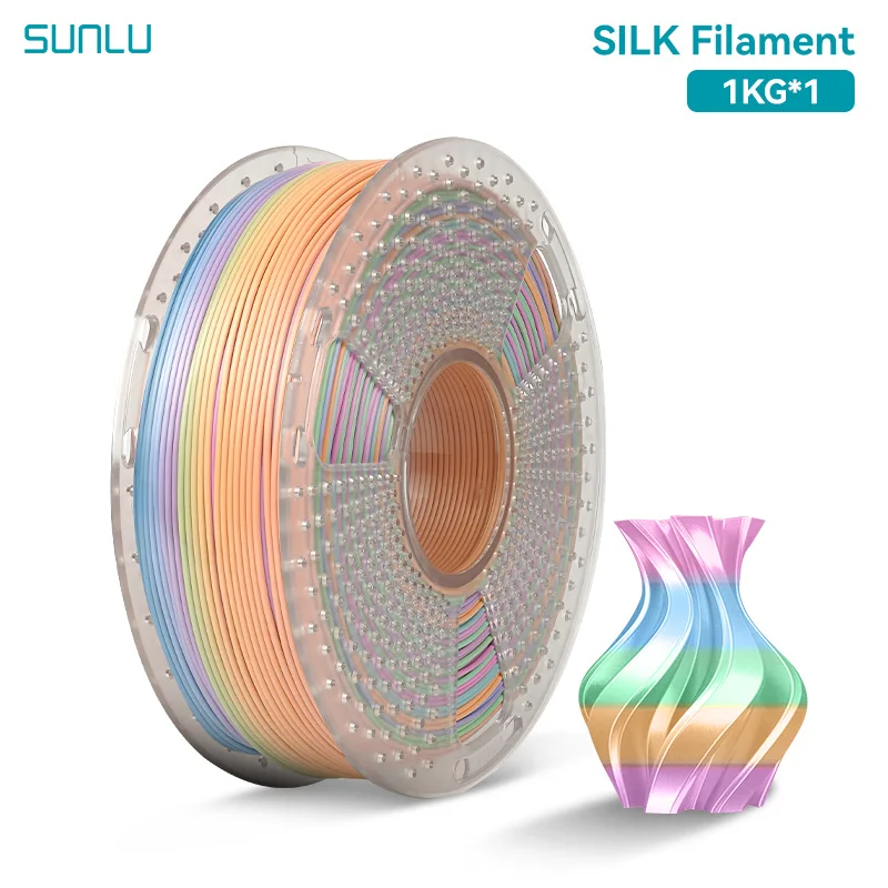 Filament SUNLU PLA  Tęczowy Jedwabny (RAINBOW SILK)