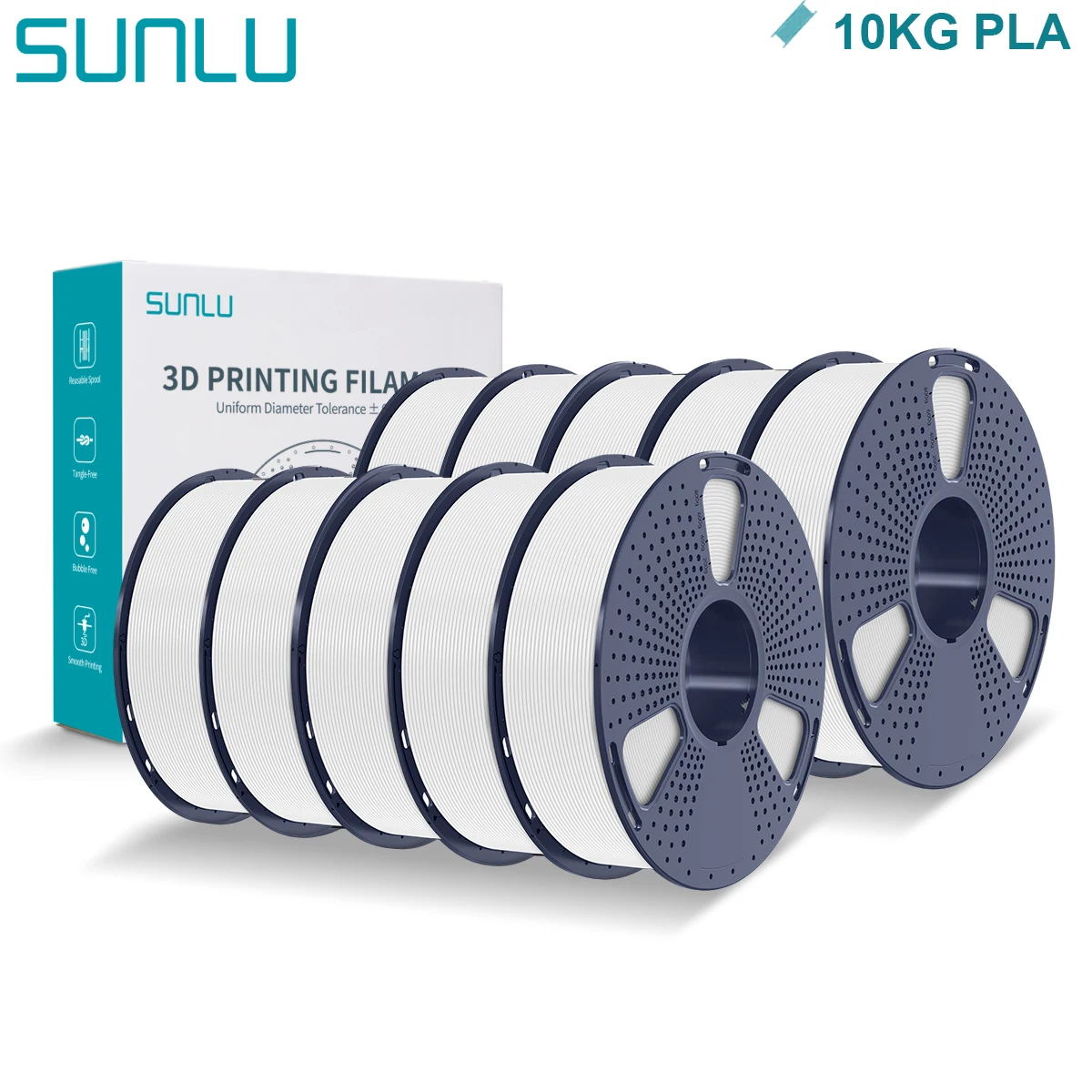 Filament SUNLU PLA Biały (WHITE)