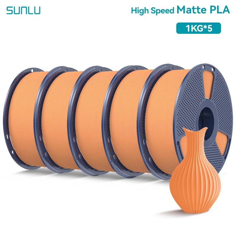 Filament SUNLU PLA High-Speed Pomarańczowy Matowy (ORANGE MATTE)