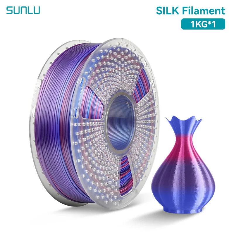 Filament SUNLU PLA  Tęczowy Jedwabny (RAINBOW SILK)