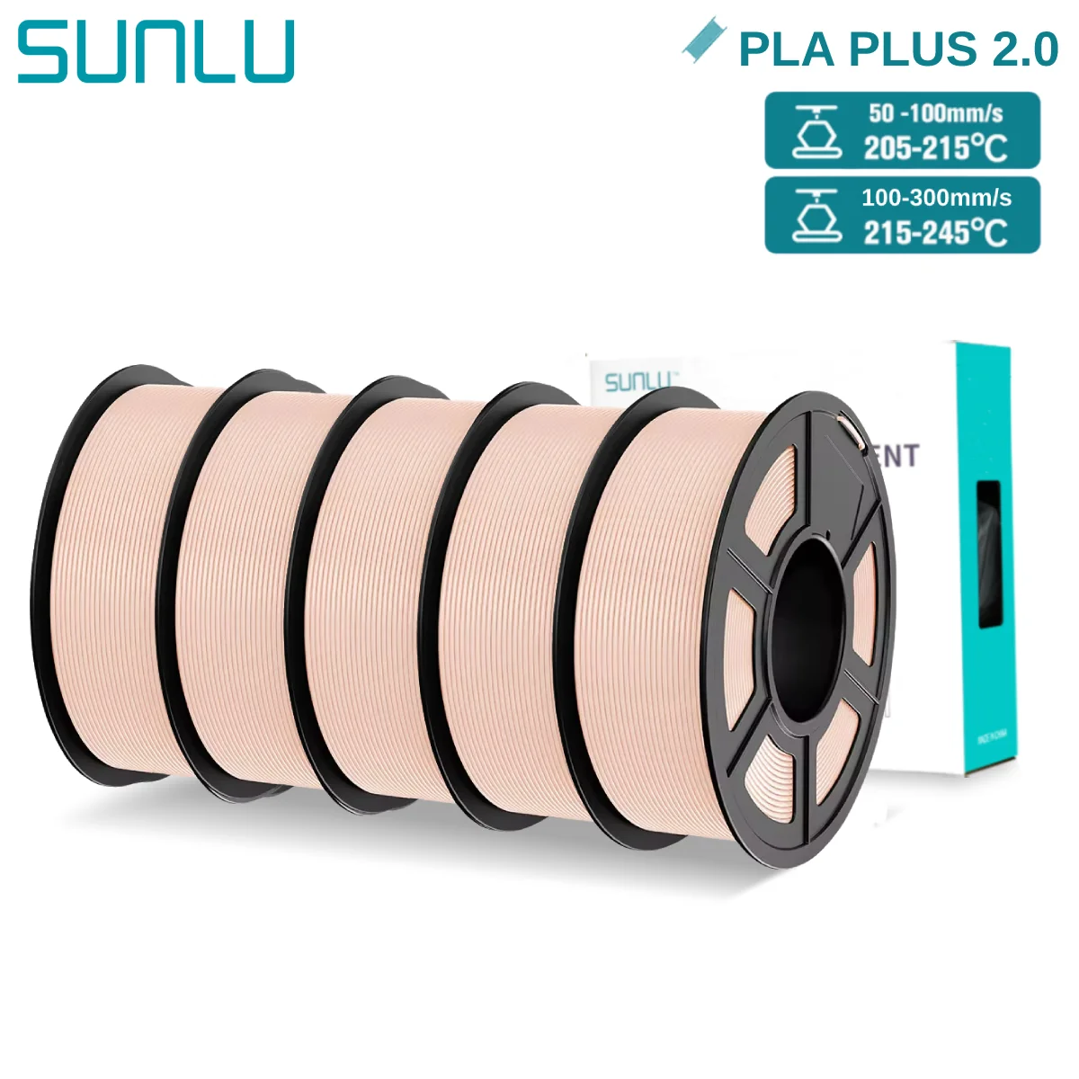 Filament SUNLU PLA Plus Różowy (PINK)