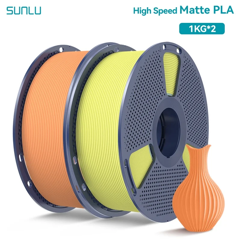 Filament SUNLU PLA High-Speed Żółty Matowy (YELLOW MATTE)