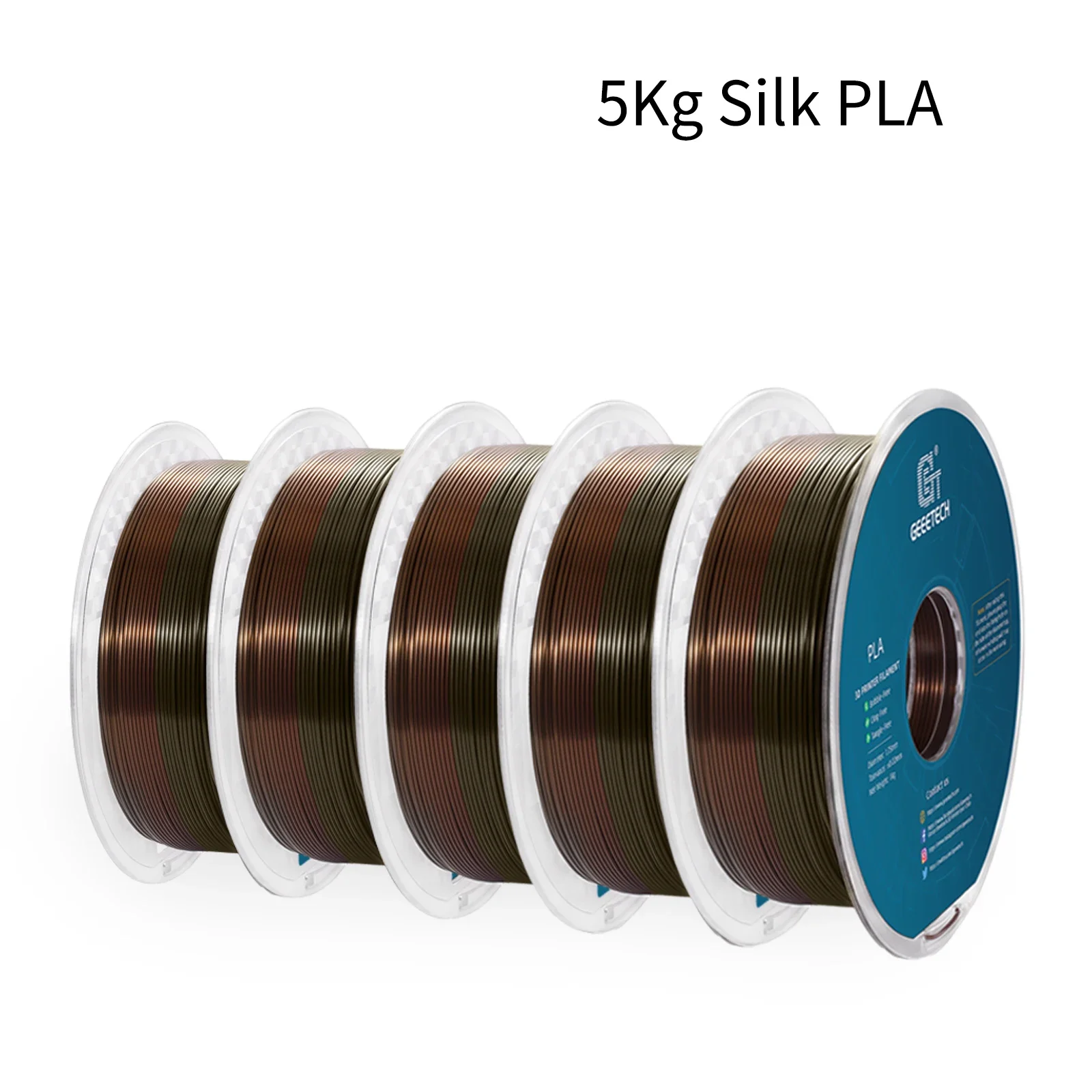 Filament GEEETECH PLA  Tęczowy Jedwabny (RAINBOW SILK)