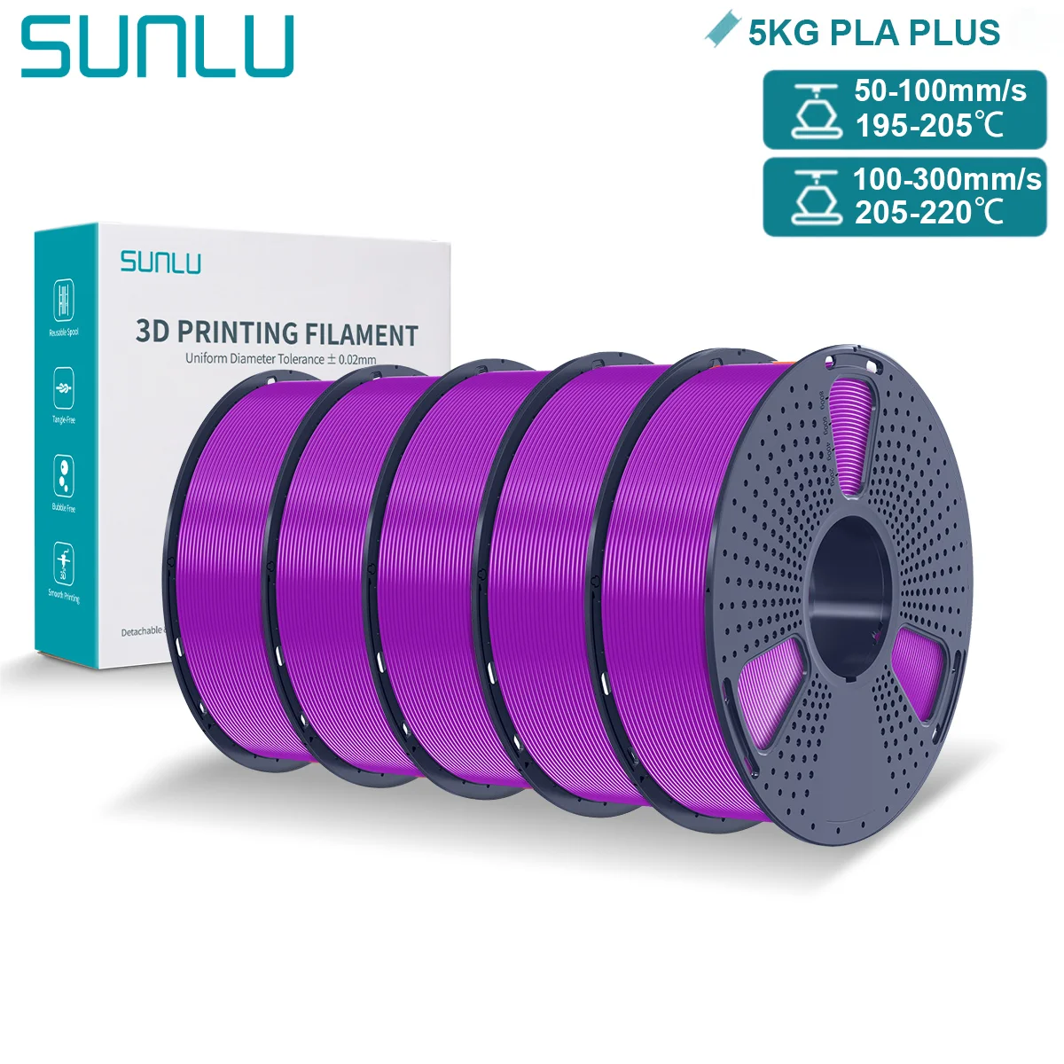 Filament SUNLU PLA Plus High-Speed 