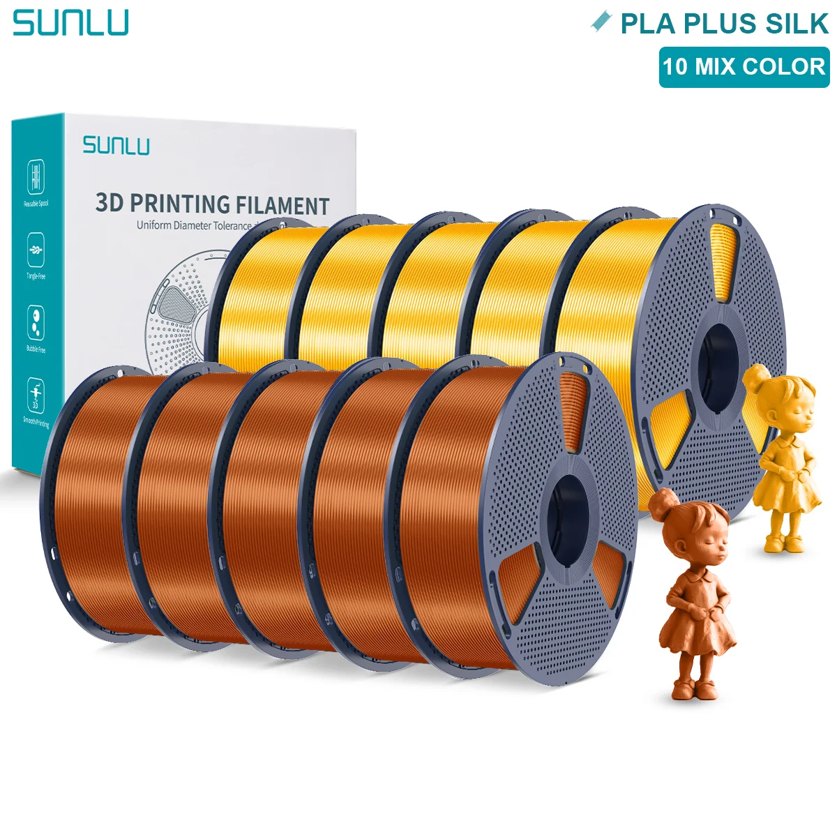 Filament SUNLU PLA Plus  Jedwabny (SILK)
