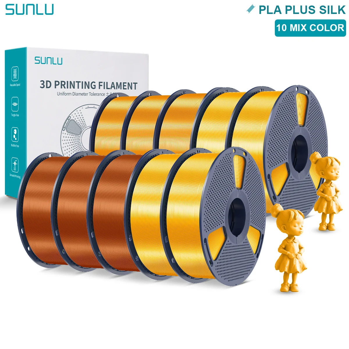 Filament SUNLU PLA Plus  Jedwabny (SILK)