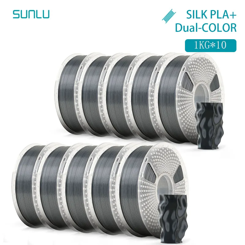 Filament SUNLU PLA  Dwukolorowy Jedwabny (DUAL SILK)