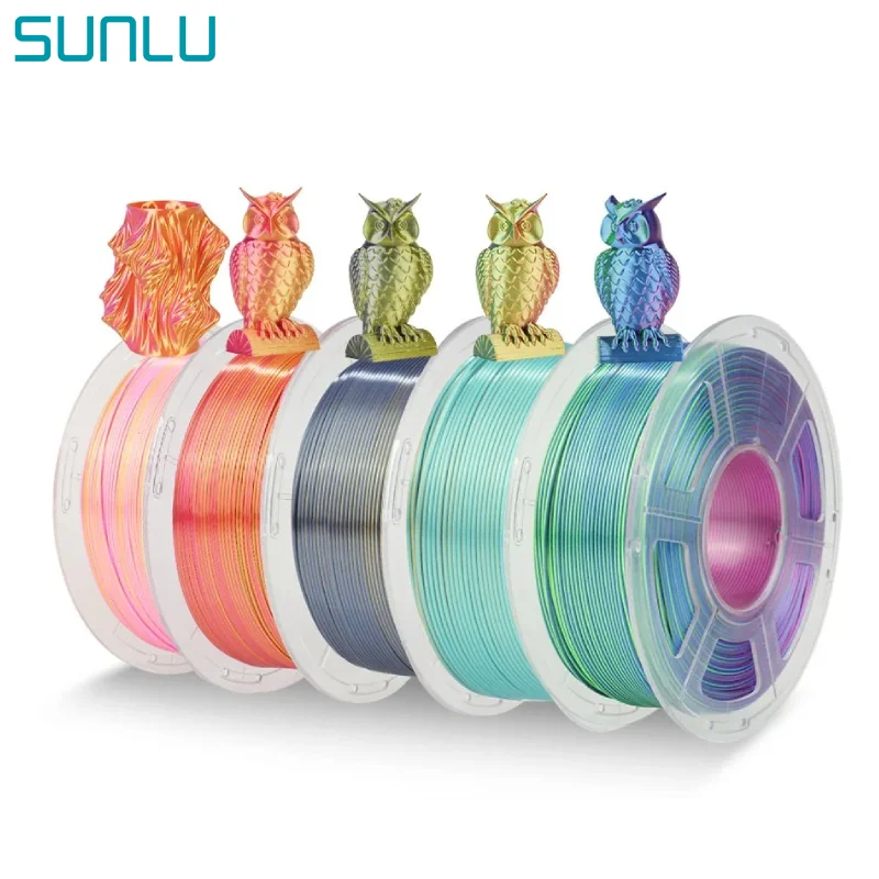 Filament SUNLU PLA Plus Trójkolorowy Jedwabny (TRIPLE SILK)