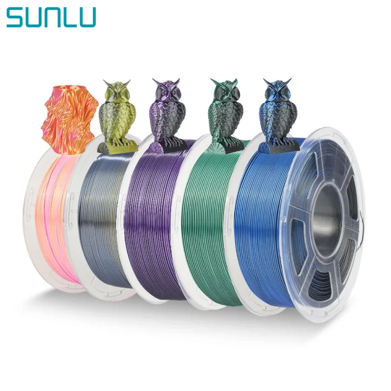 Filament SUNLU PLA Plus Trójkolorowy Jedwabny (TRIPLE SILK)