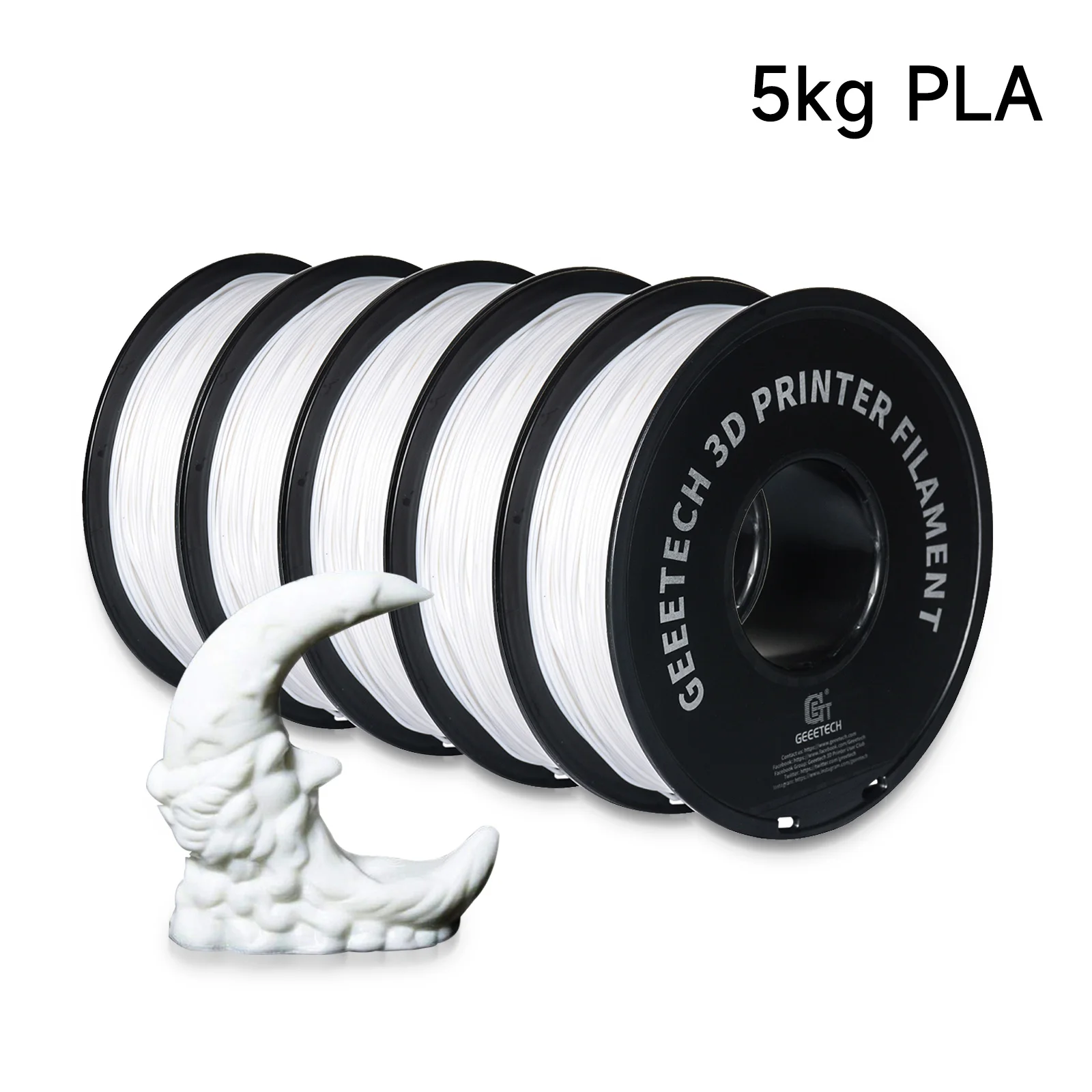 Filament GEEETECH PLA Biały (WHITE)