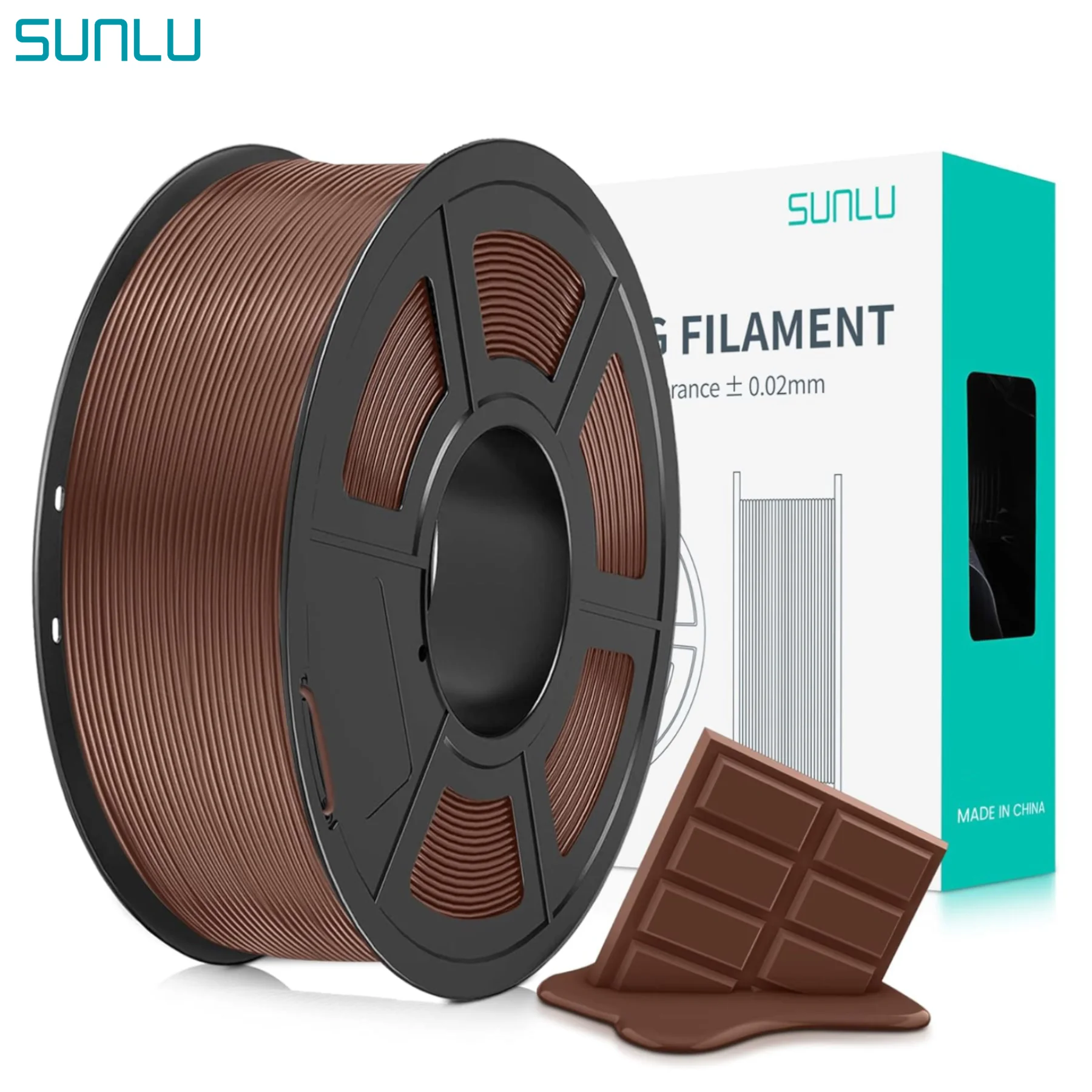 Filament SUNLU PETG Brązowy (BROWN)