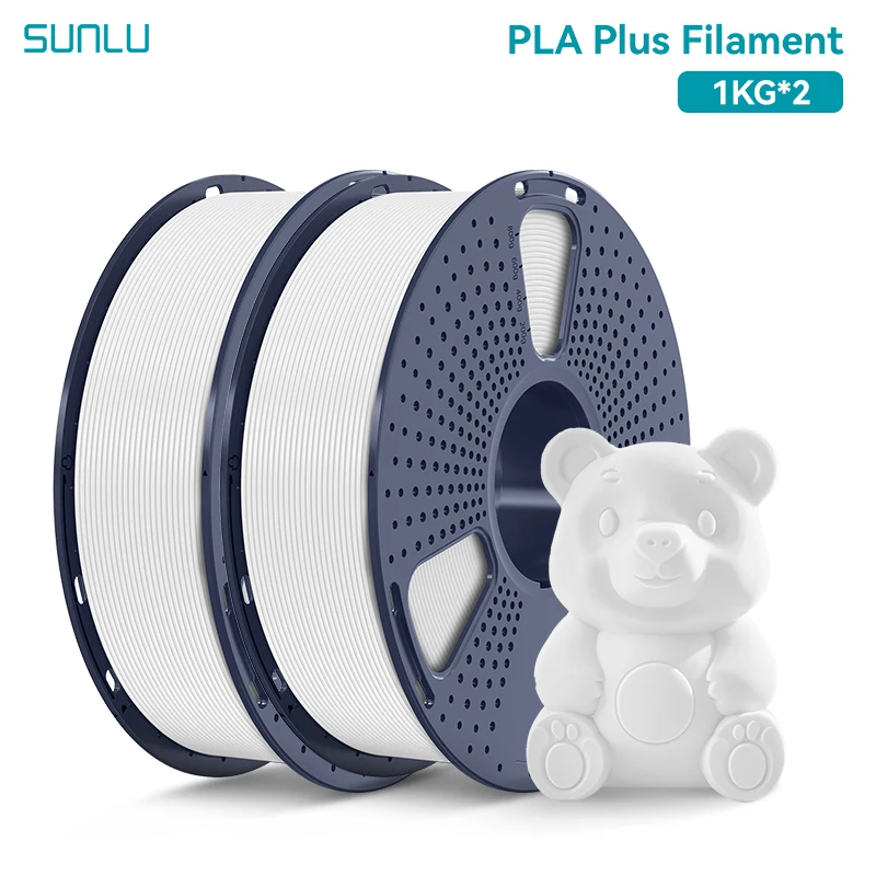 Filament SUNLU PLA Plus Biały (WHITE)