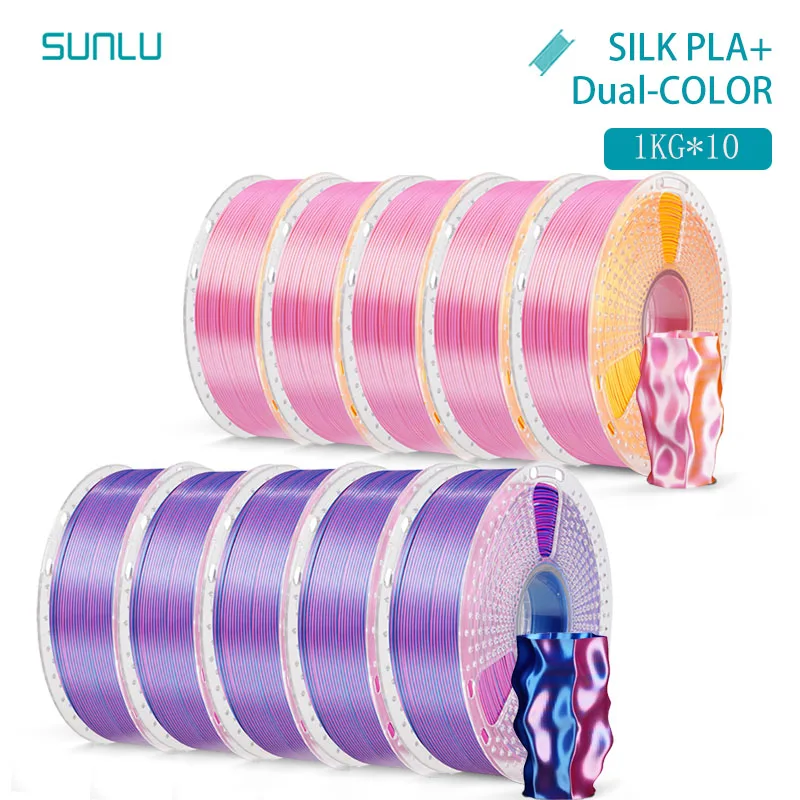 Filament SUNLU PLA  Dwukolorowy Jedwabny (DUAL SILK)
