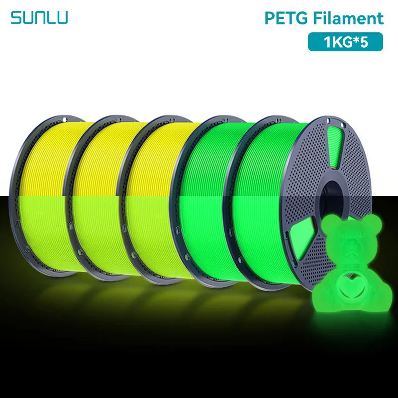 Filament SUNLU PETG  Świecący w ciemności (GLOW)