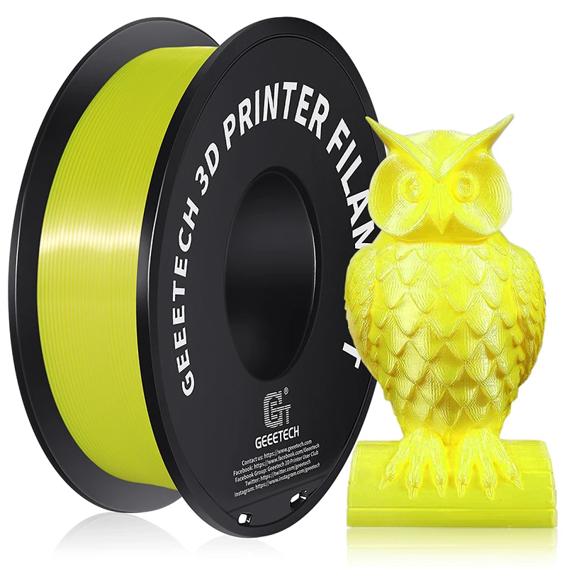 Filament GEEETECH PLA Żółty Jedwabny (YELLOW SILK)