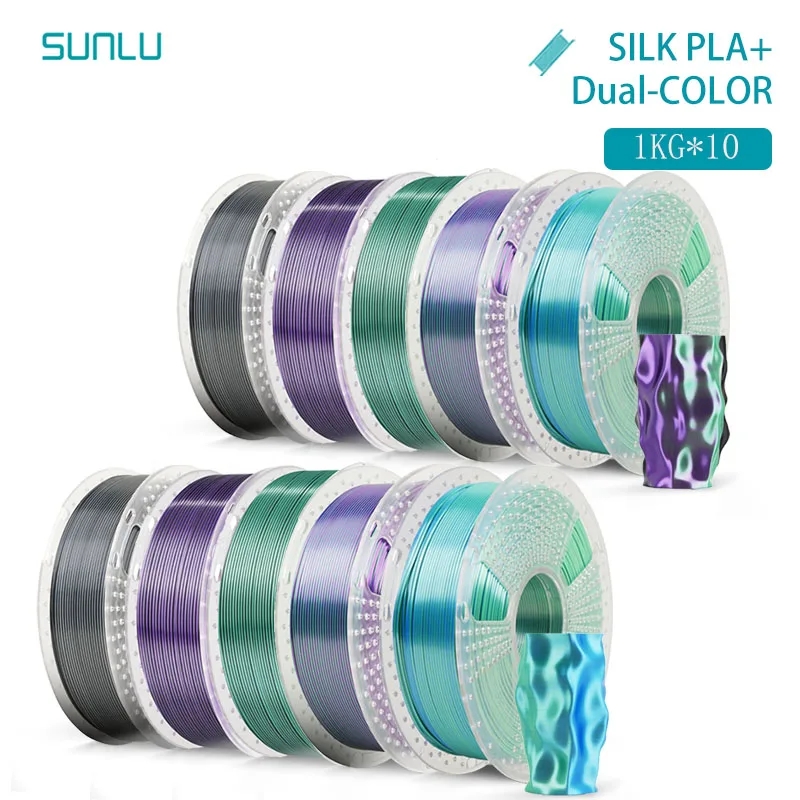 Filament SUNLU PLA  Dwukolorowy Jedwabny (DUAL SILK)
