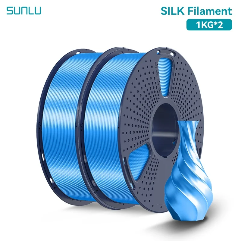 Filament SUNLU PLA Niebieski Jedwabny (BLUE SILK)