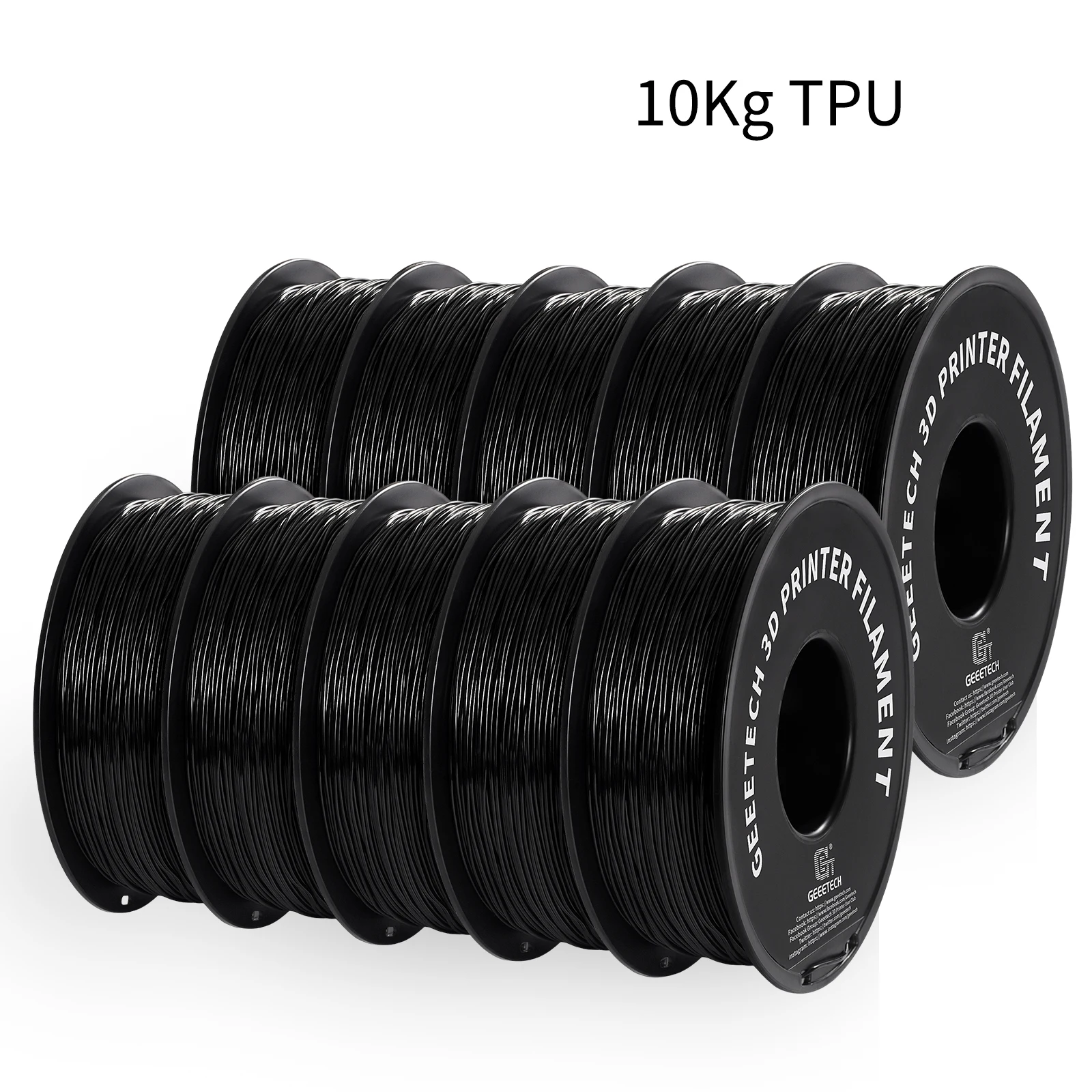 Filament GEEETECH TPU Czarny (BLACK)