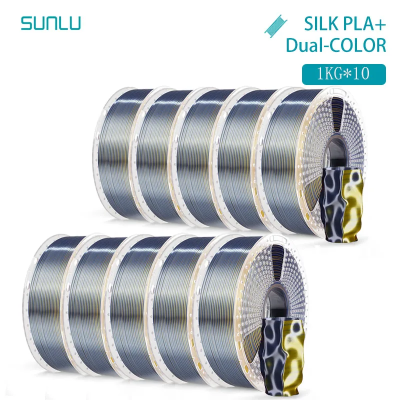 Filament SUNLU PLA  Dwukolorowy Jedwabny (DUAL SILK)