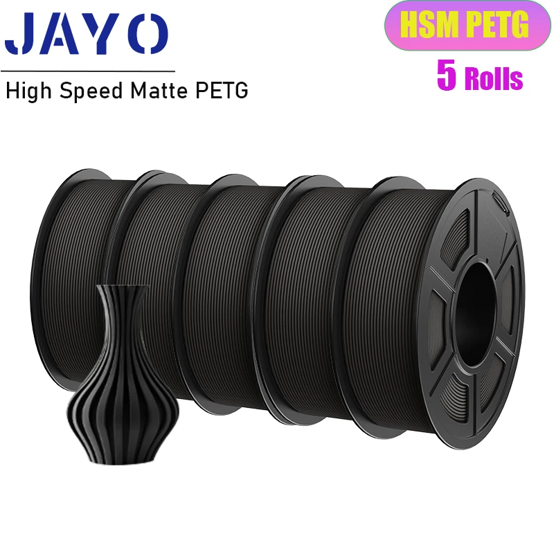 Filament JAYO PETG High-Speed Czarny Matowy (BLACK MATTE)