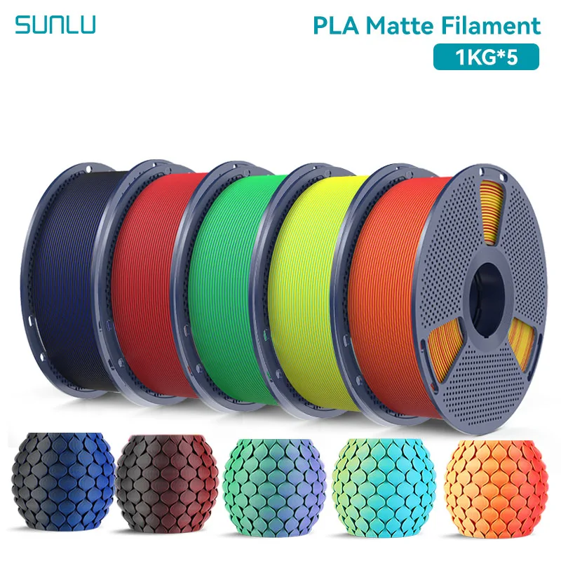 Filament SUNLU PLA Żółty Dwukolorowy Matowy (YELLOW DUAL MATTE)