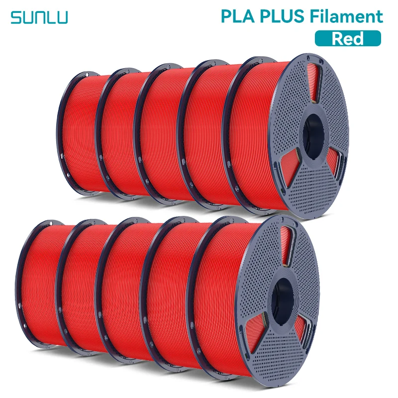 Filament SUNLU PLA Plus Czerwony (RED)