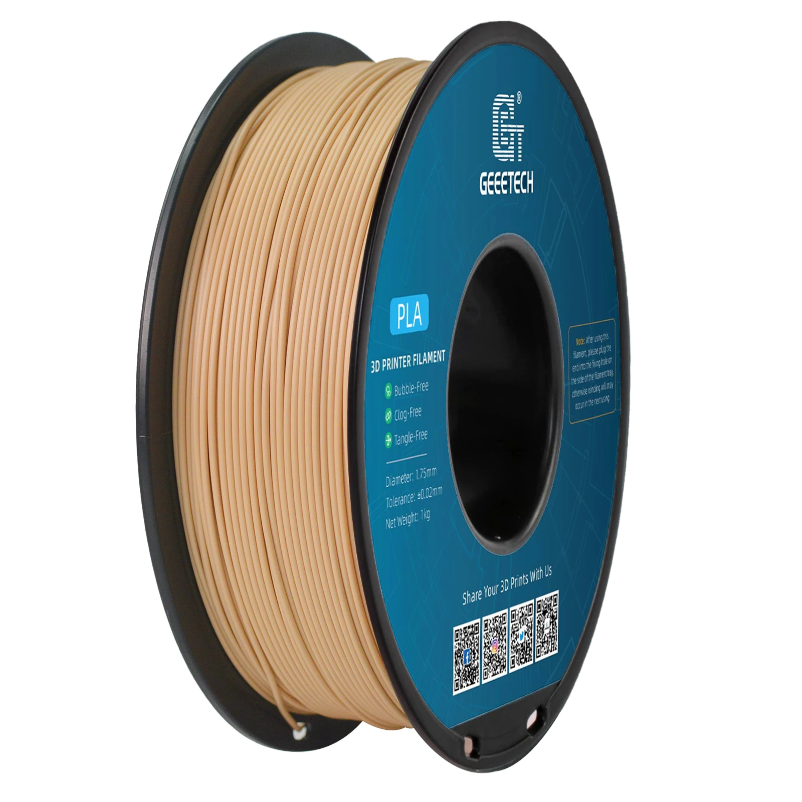 Filament GEEETECH UNKNOWN Biały (WHITE)