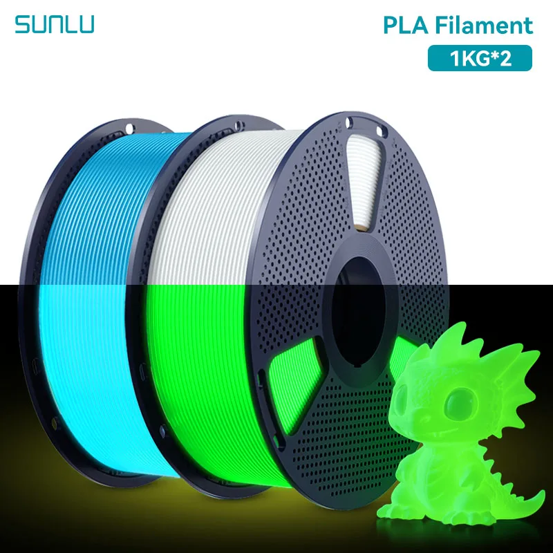 Filament SUNLU PLA Niebieski Świecący w ciemności (BLUE GLOW)