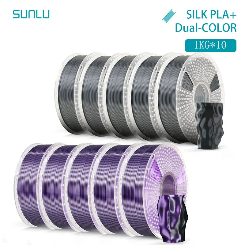 Filament SUNLU PLA  Dwukolorowy Jedwabny (DUAL SILK)