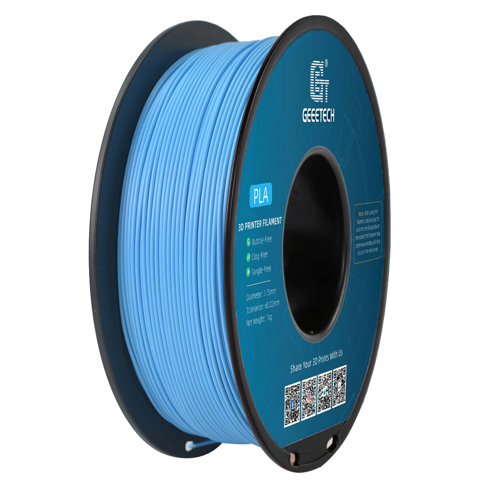 Filament GEEETECH PLA Niebieski (BLUE)