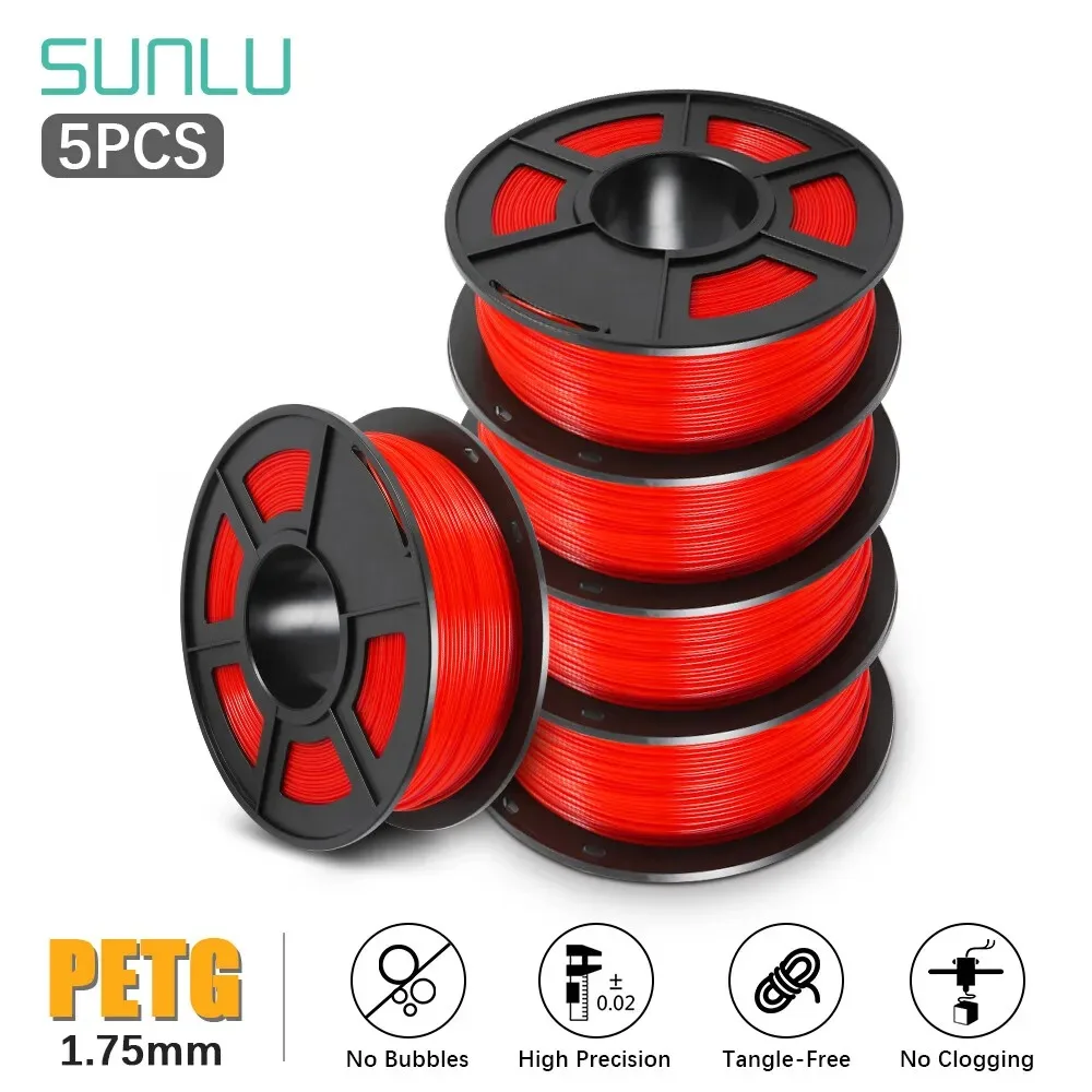 Filament SUNLU PETG Czerwony (RED)