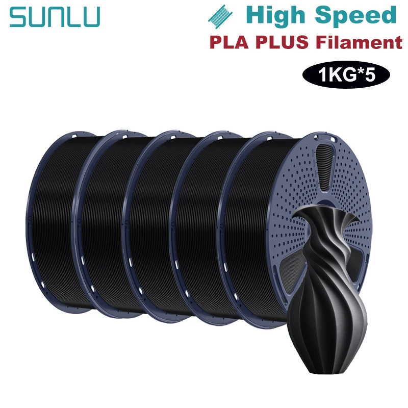 Filament SUNLU PLA High-Speed Czarny (BLACK)