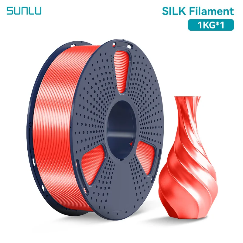 Filament SUNLU PLA Czerwony Jedwabny (RED SILK)