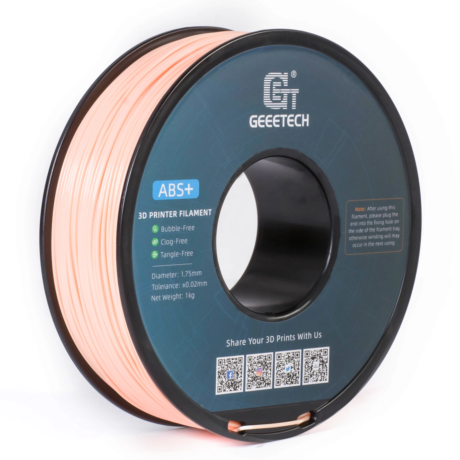 Filament GEEETECH ABS Plus Różowy (PINK)