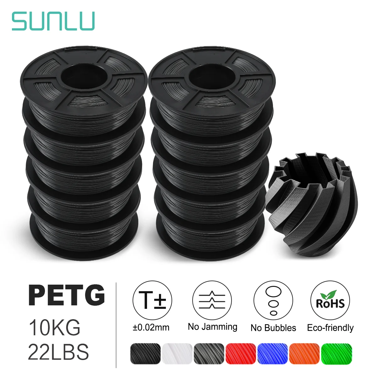 Filament SUNLU PETG Szary (GRAY)