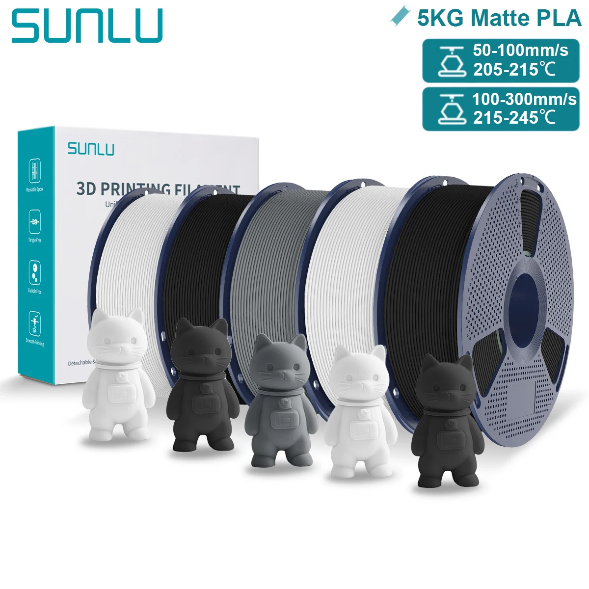 Filament SUNLU PLA  Matowy (MATTE)