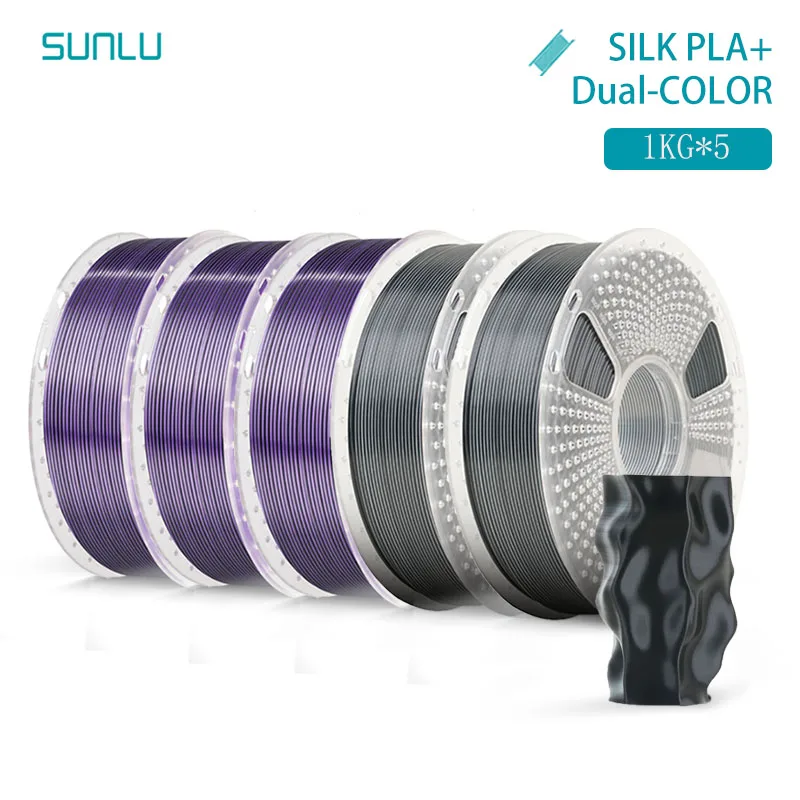 Filament SUNLU PLA  Dwukolorowy Jedwabny (DUAL SILK)