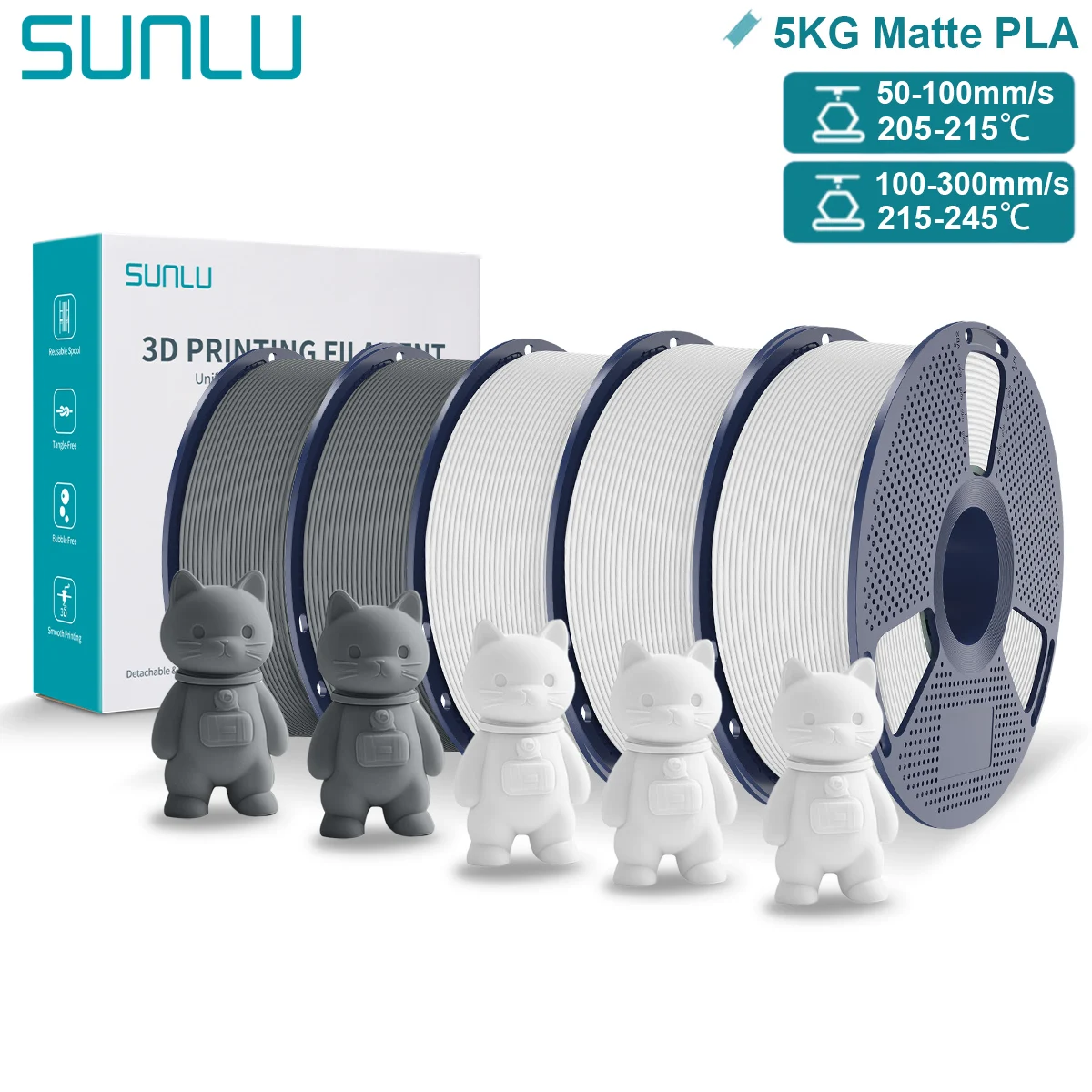 Filament SUNLU PLA Matowy (MATTE)