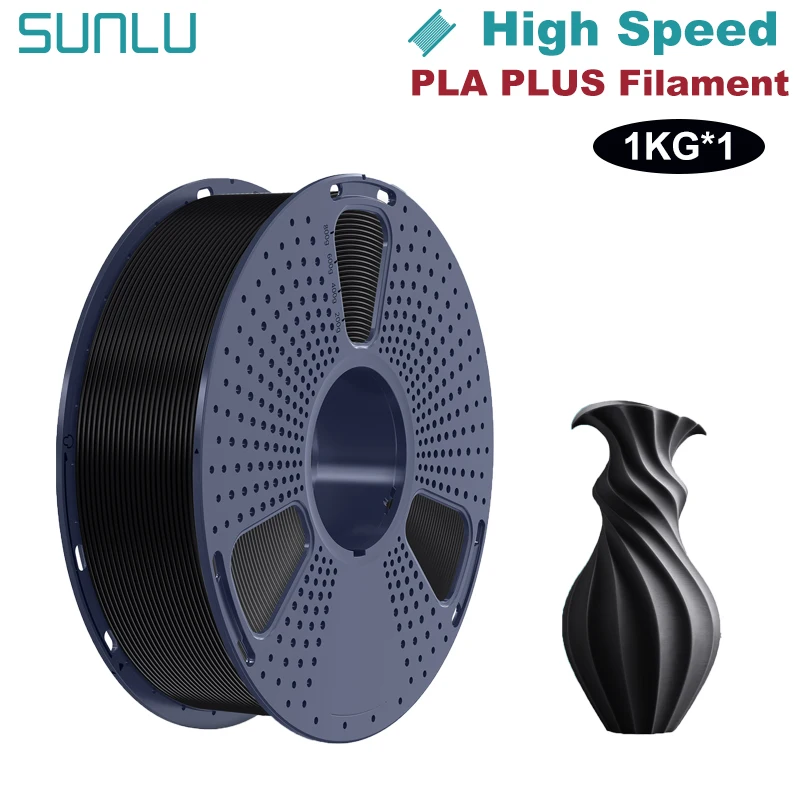 Filament SUNLU PLA Plus High-Speed Czarny (BLACK)