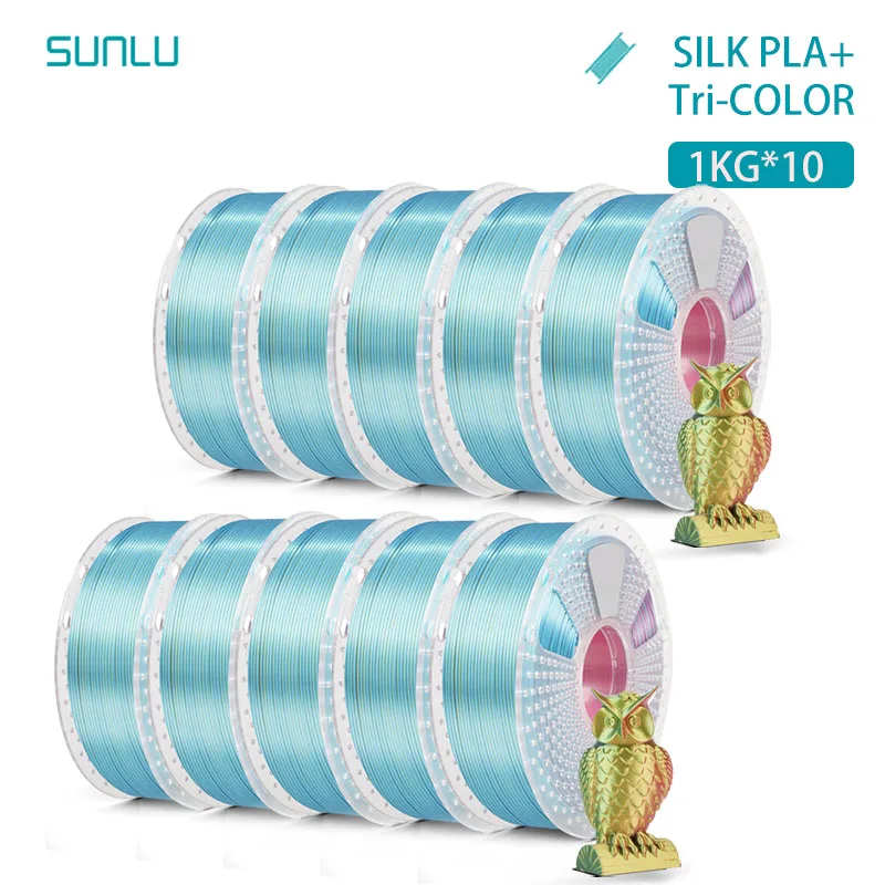 Filament SUNLU PLA  Trójkolorowy Jedwabny (TRIPLE SILK)