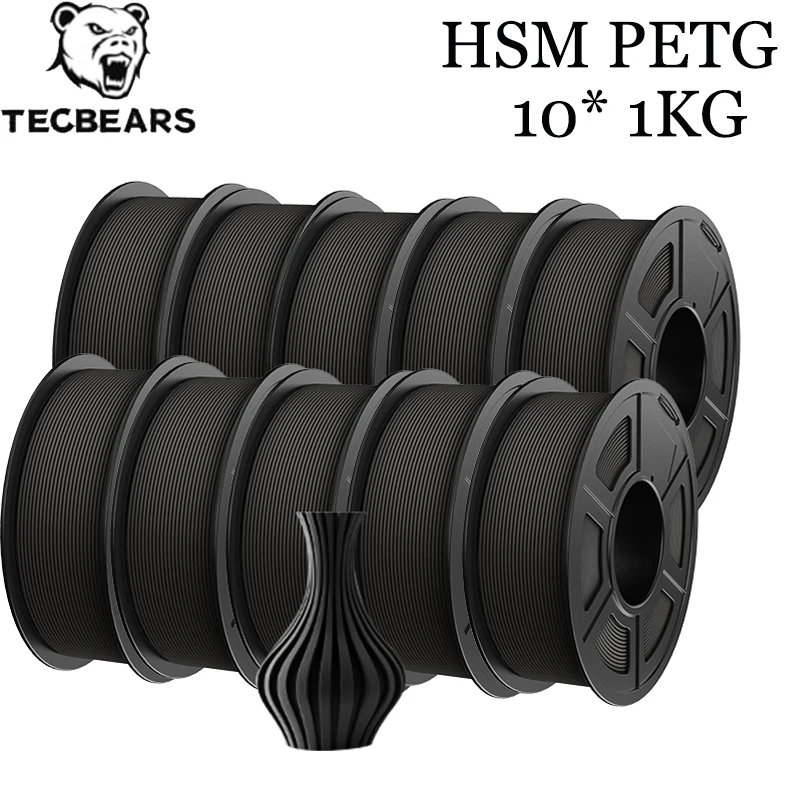Filament TECBEARS PETG High-Speed Czarny Matowy (BLACK MATTE)