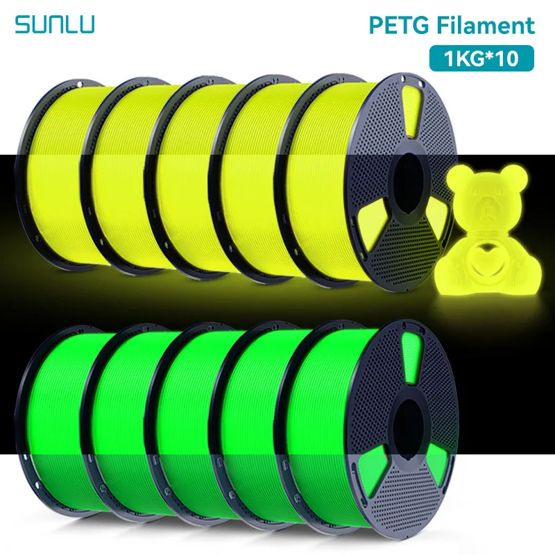 Filament SUNLU PETG  Świecący w ciemności (GLOW)