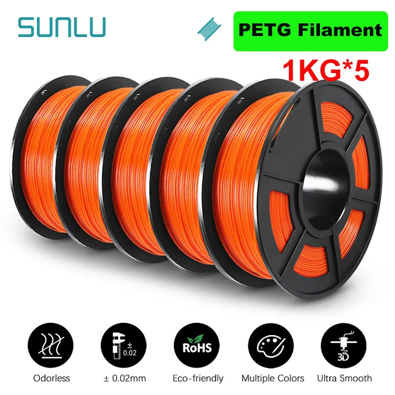 Filament SUNLU PETG Plus Pomarańczowy (ORANGE)