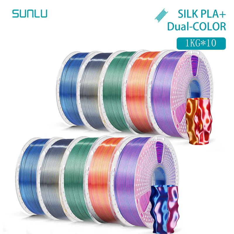 Filament SUNLU PLA  Dwukolorowy Jedwabny (DUAL SILK)