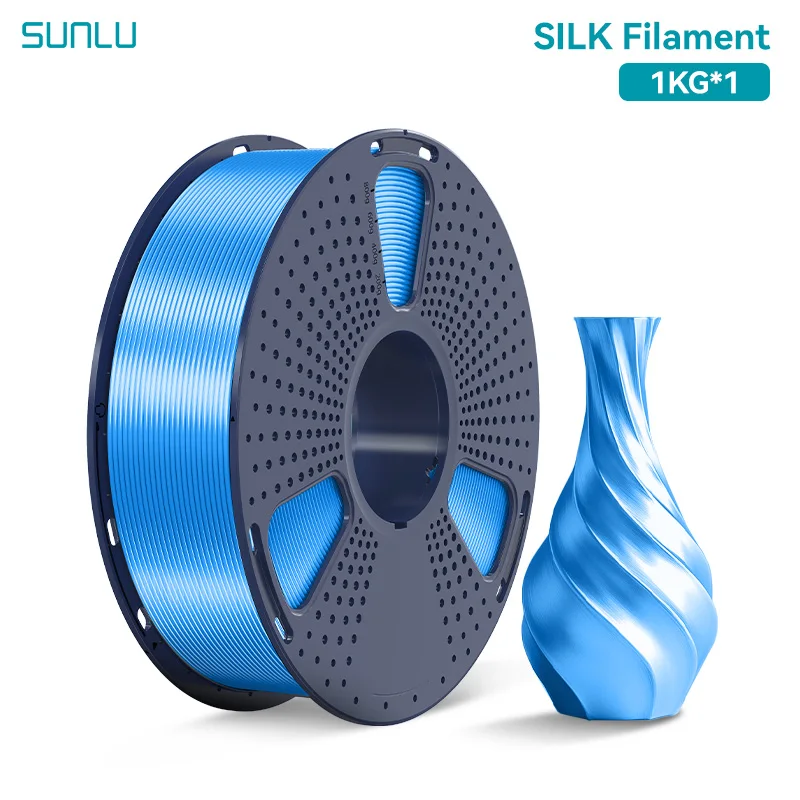 Filament SUNLU PLA Niebieski Jedwabny (BLUE SILK)