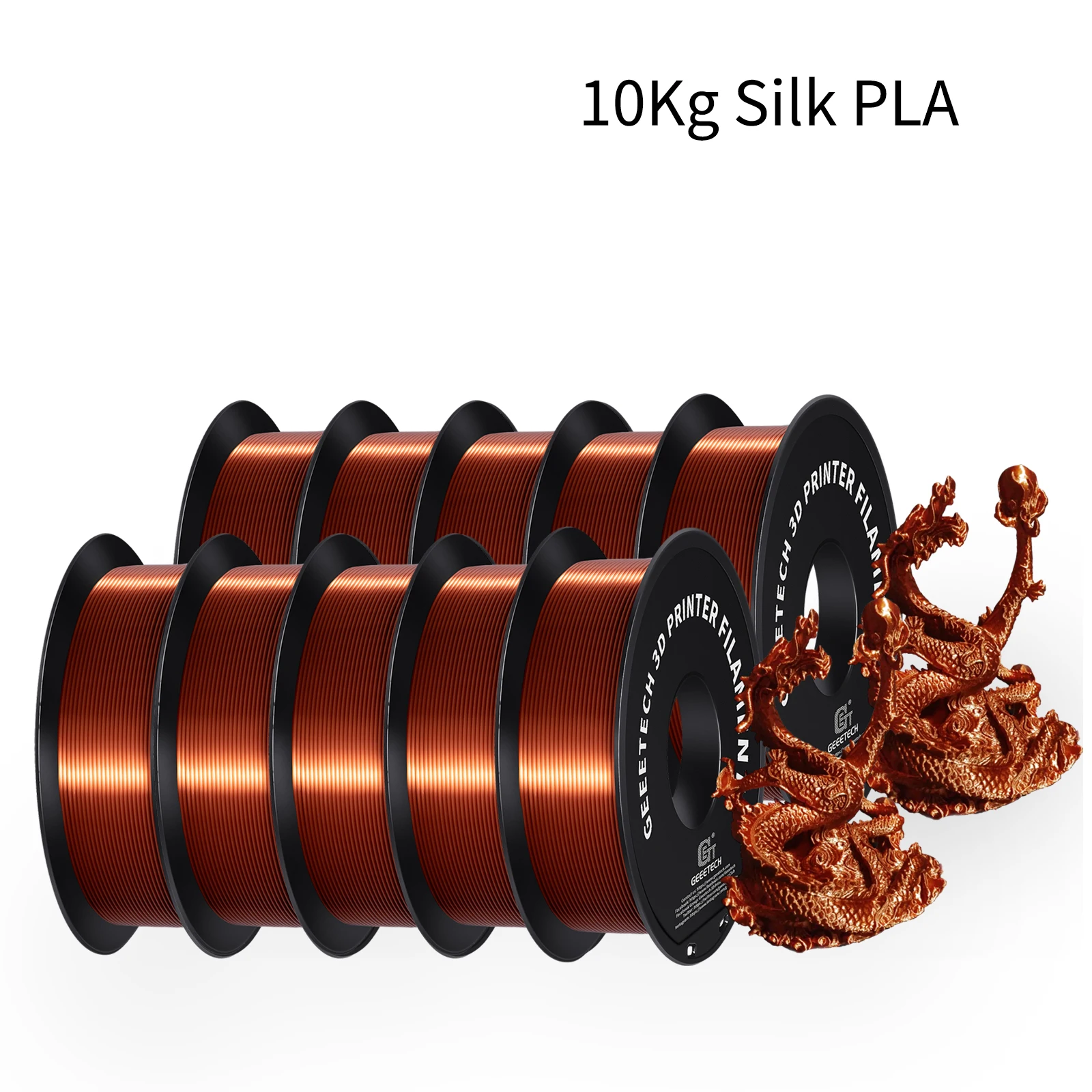 Filament GEEETECH PLA Miedziany Jedwabny (COPPER SILK)