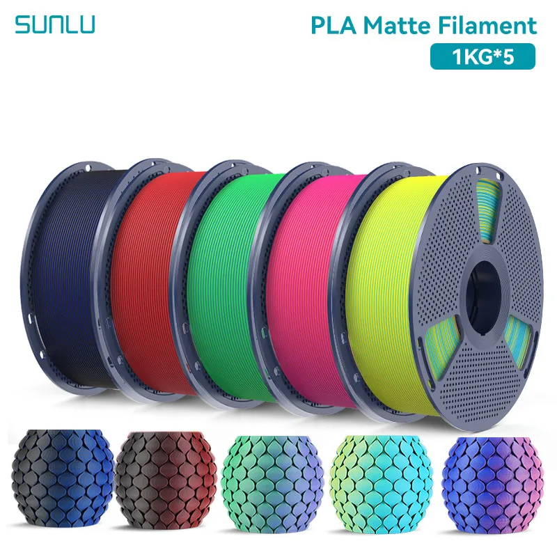 Filament SUNLU PLA Żółty Dwukolorowy Matowy (YELLOW DUAL MATTE)