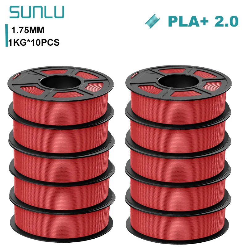 Filament SUNLU PLA Plus Czerwony (RED)