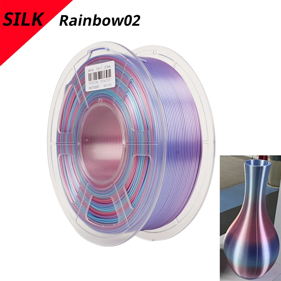 Filament SUNLU PLA  Tęczowy Jedwabny (RAINBOW SILK)